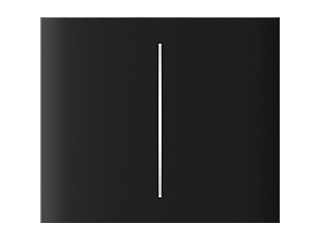 MODULES D'AUTOMATISATION ET D'INTEGRATION - Ajax CenterButton (2-gang) black Vertical